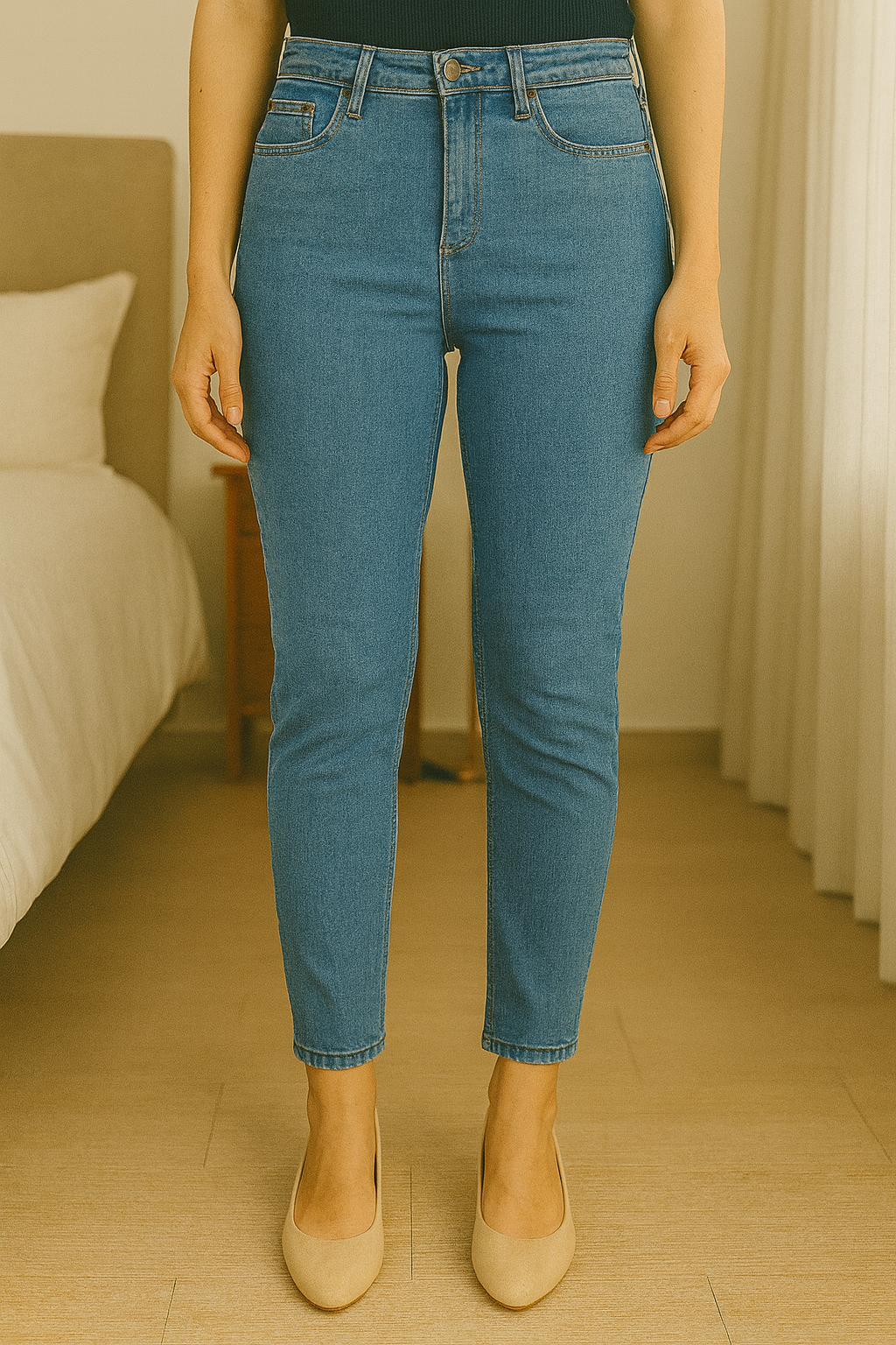 PANTALÓN PUSH UP VAQUERO MUJER