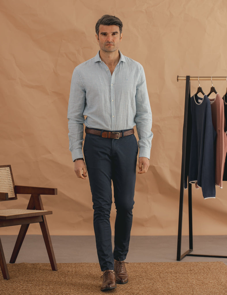 CHINO SKINNY AZUL MARINO