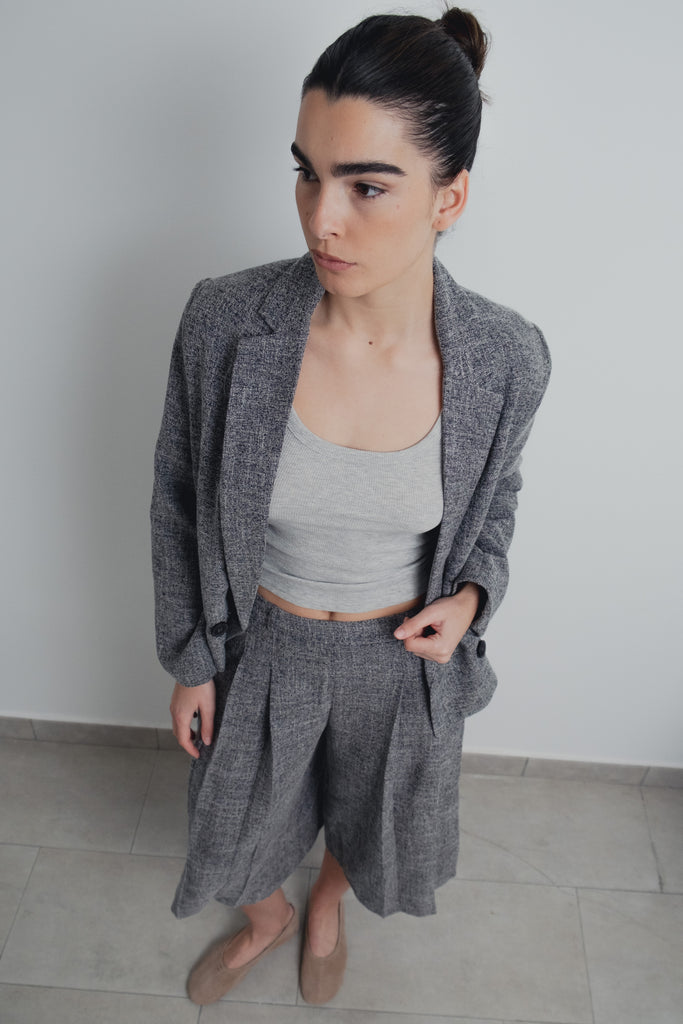 BLAZER ESTRUCTURA CRUZADA CROPPED