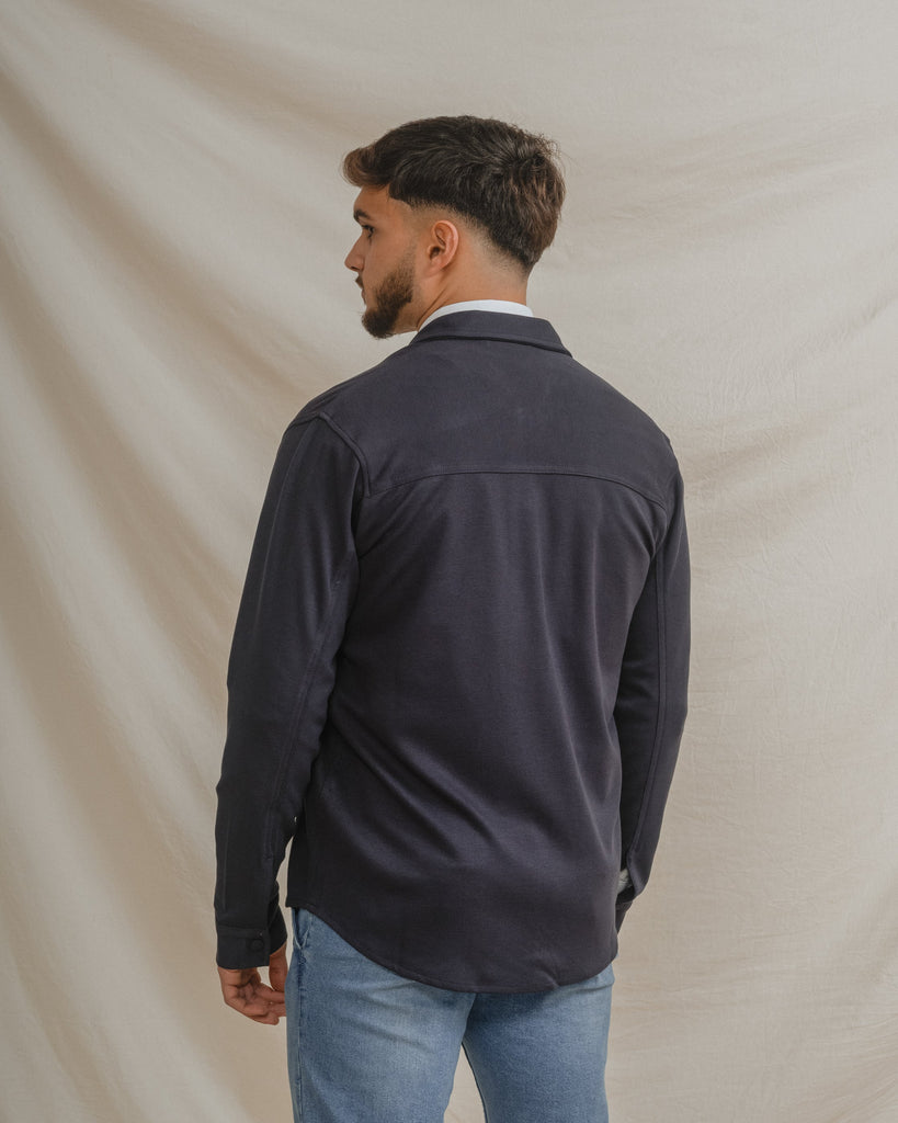 SOBRECAMISA PUNTO AZUL